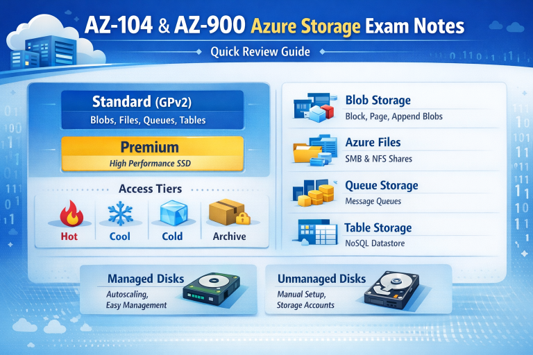 Azure Storage Replication Cheat Sheet: LRS, ZRS, RA-GRS, GZRS, RA-GZRS (Exam Ready)