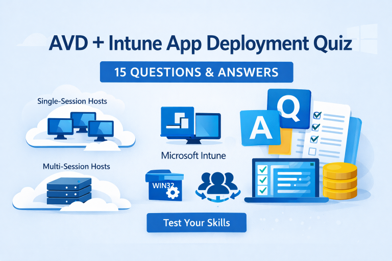Test Your AVD Intune Skills: 15 App Deployment Questions with Answers