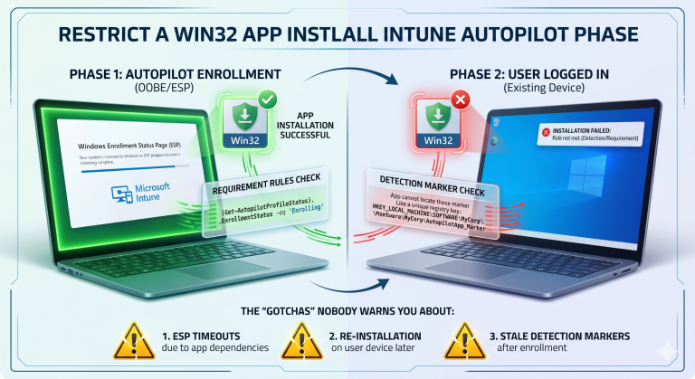 Installing an Intune Win32 App Only During Autopilot Enrollment