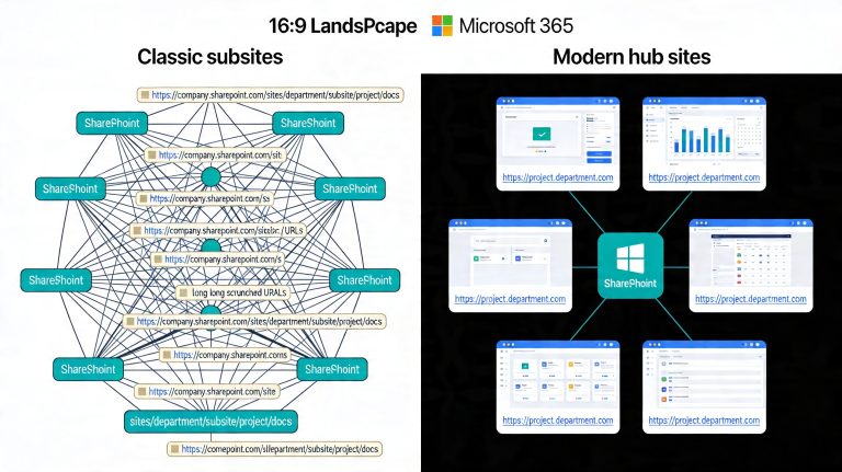 Modern SharePoint Hub Sites: Why They Replaced Subsites and How They Fix Classic URL Hierarchies